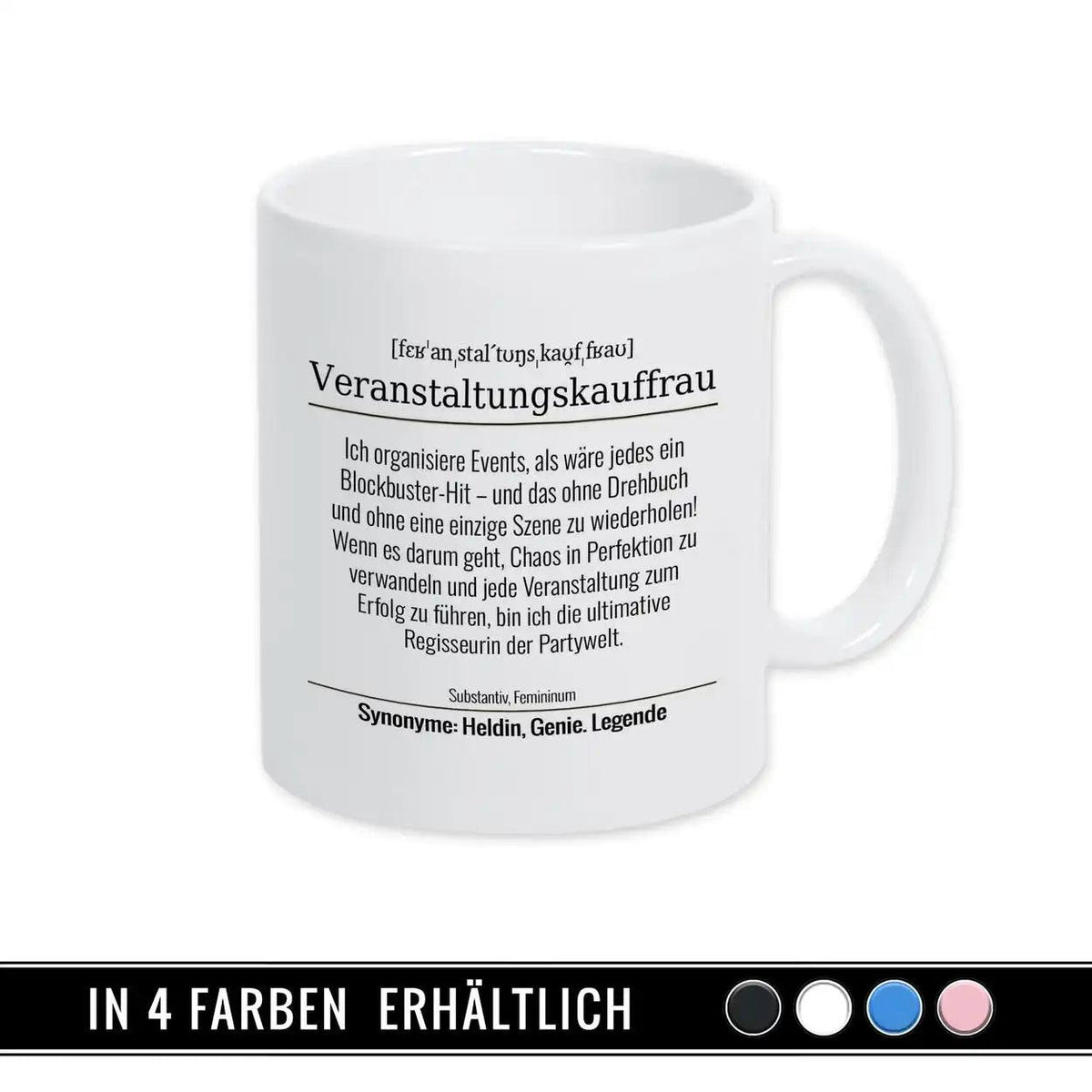 Tasse für Veranstaltungskauffrau - Druckerino