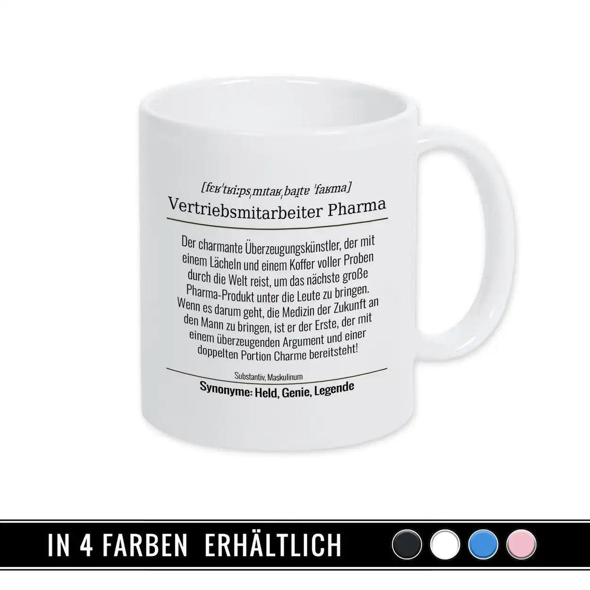 Tasse für Vertriebsmitarbeiter Pharma - Druckerino