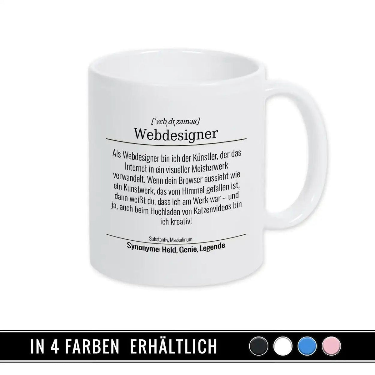 Tasse für Webdesigner - Druckerino
