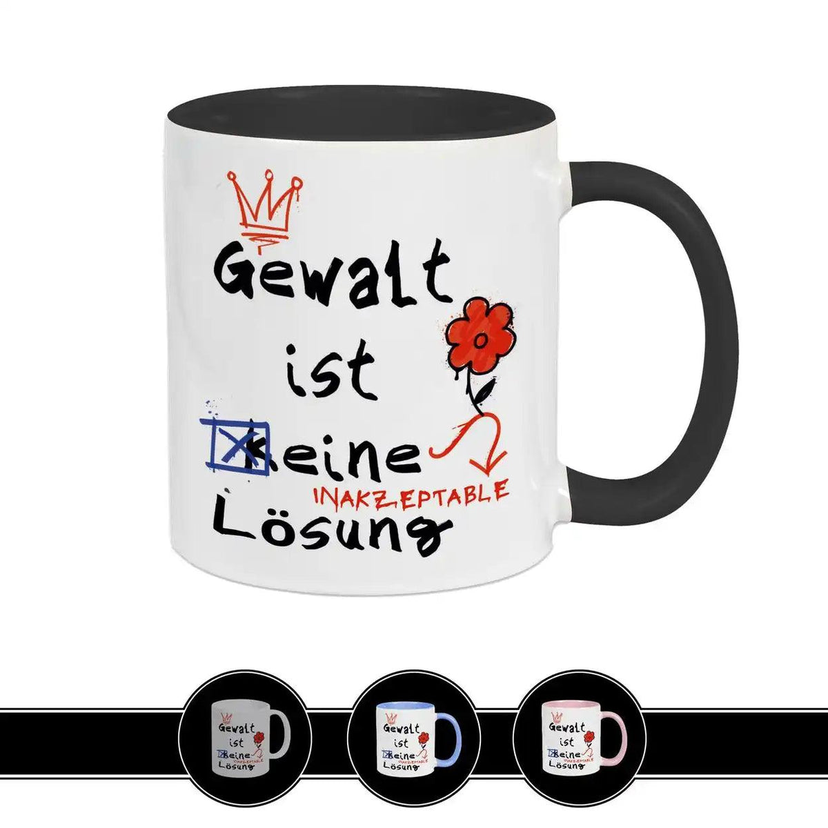 Tasse Gewalt ist keine Lösung - Druckerino