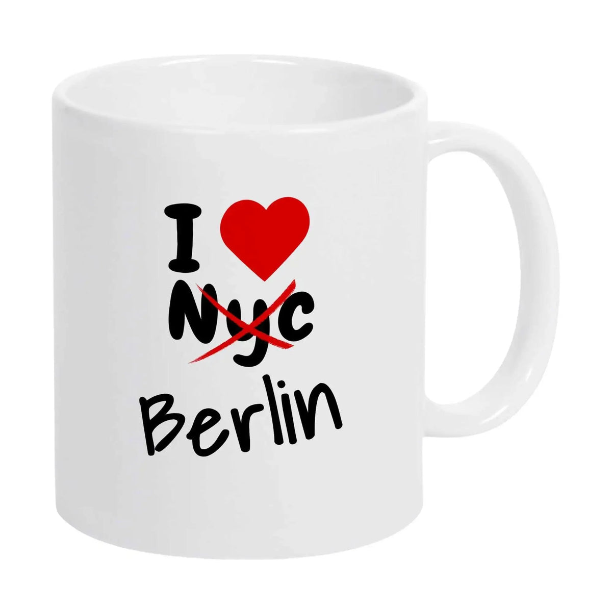 Tasse I Love Berlin nicht NYC - Druckerino