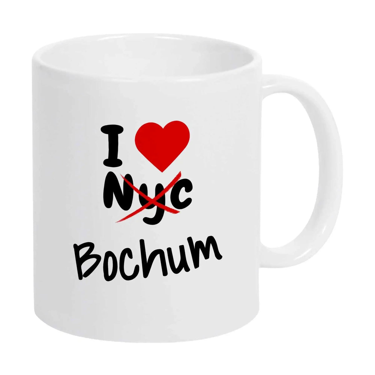 Tasse I Love Bochum nicht NYC - Druckerino