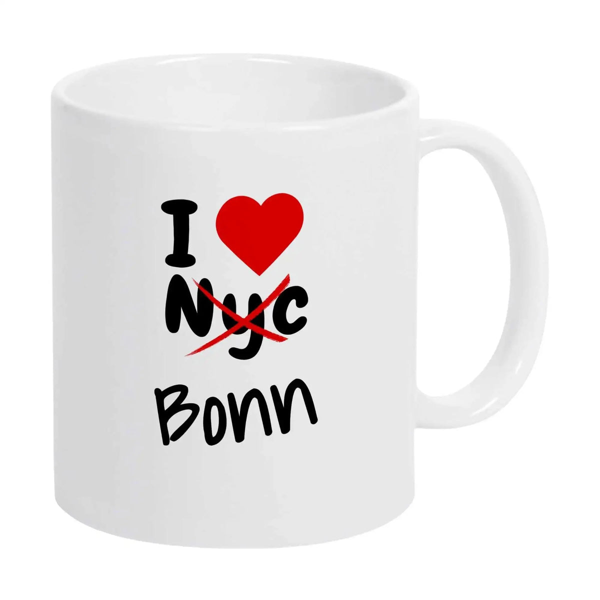 Tasse I Love Bonn nicht NYC - Druckerino