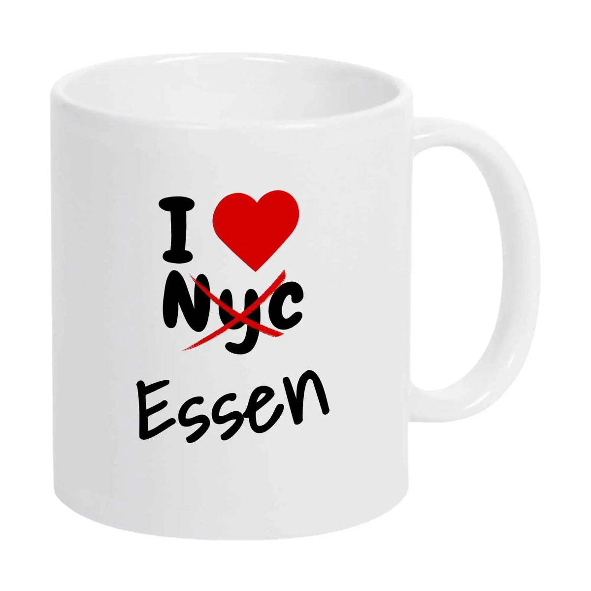 Tasse I Love Essen nicht NYC - Druckerino