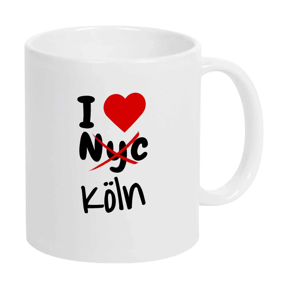 Tasse I Love Köln nicht NYC - Druckerino