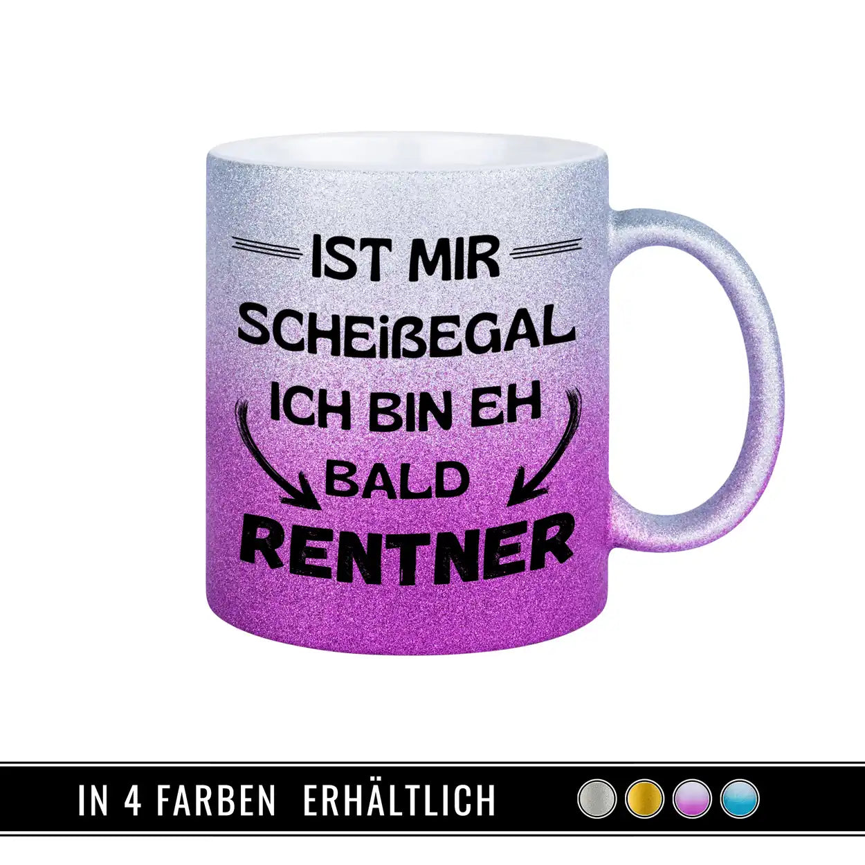 Tasse Egal! Ich bin bald Rentner - Druckerino
