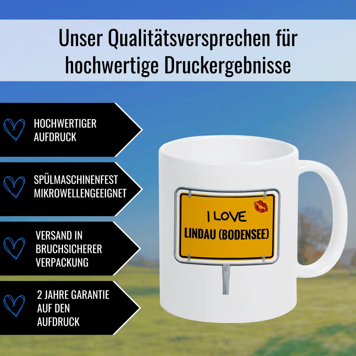 Tasse aus Lindau Bodensee - Druckerino
