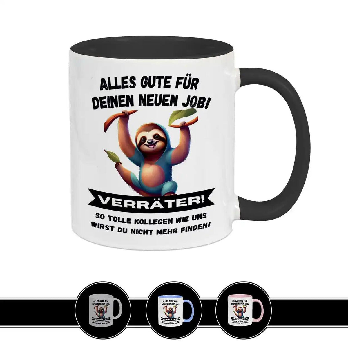 Tasse mit Spruch - Alles Gute für Deinen neuen Job - Druckerino