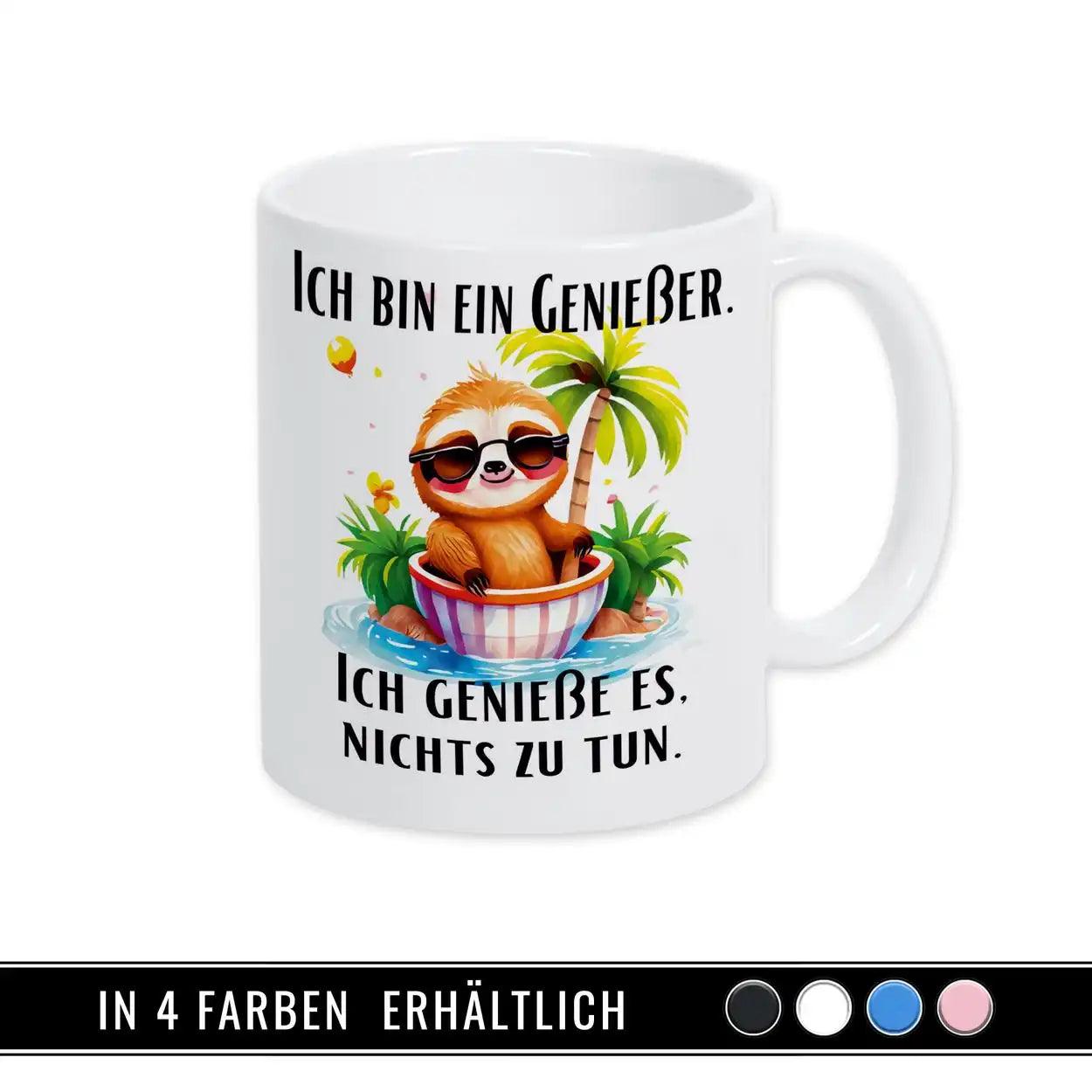 Tasse mit Spruch - Ich bin ein Genießer - Druckerino