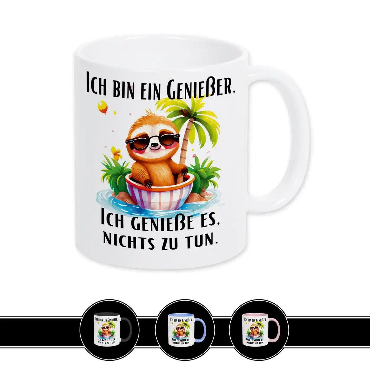 Tasse mit Spruch - Ich bin ein Genießer - Druckerino