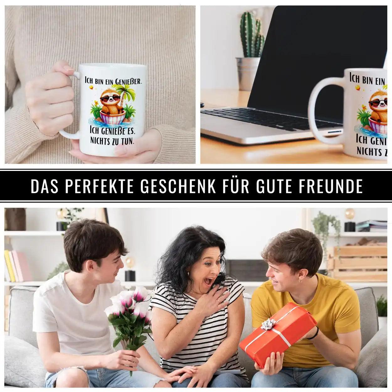 Tasse mit Spruch - Ich bin ein Genießer - Druckerino