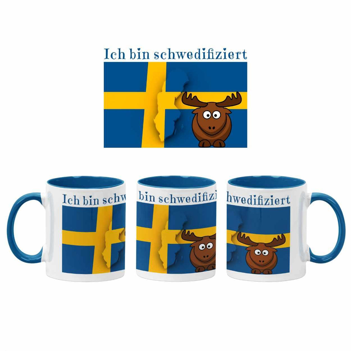 Tasse mit Spruch - Ich bin schwedifiziert - Druckerino