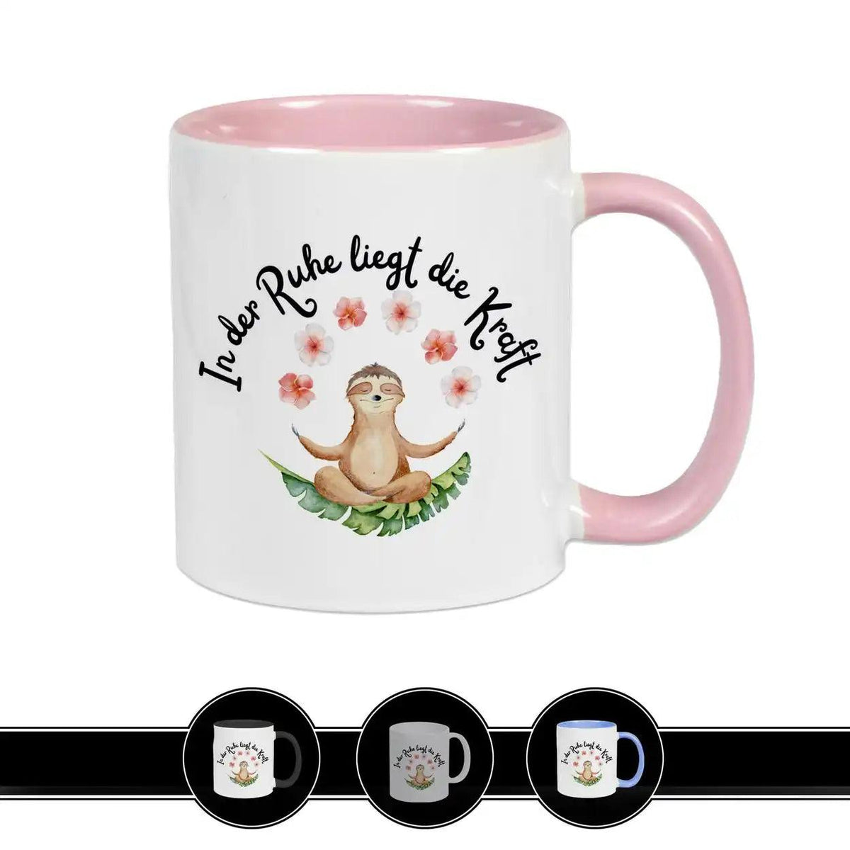 Tasse mit Spruch - In der Ruhe liegt die Kraft - Druckerino