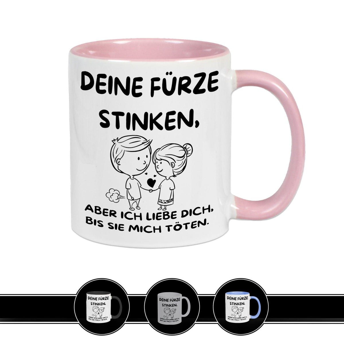 Tasse mit Spruch | Deine Fürze stinken - Druckerino