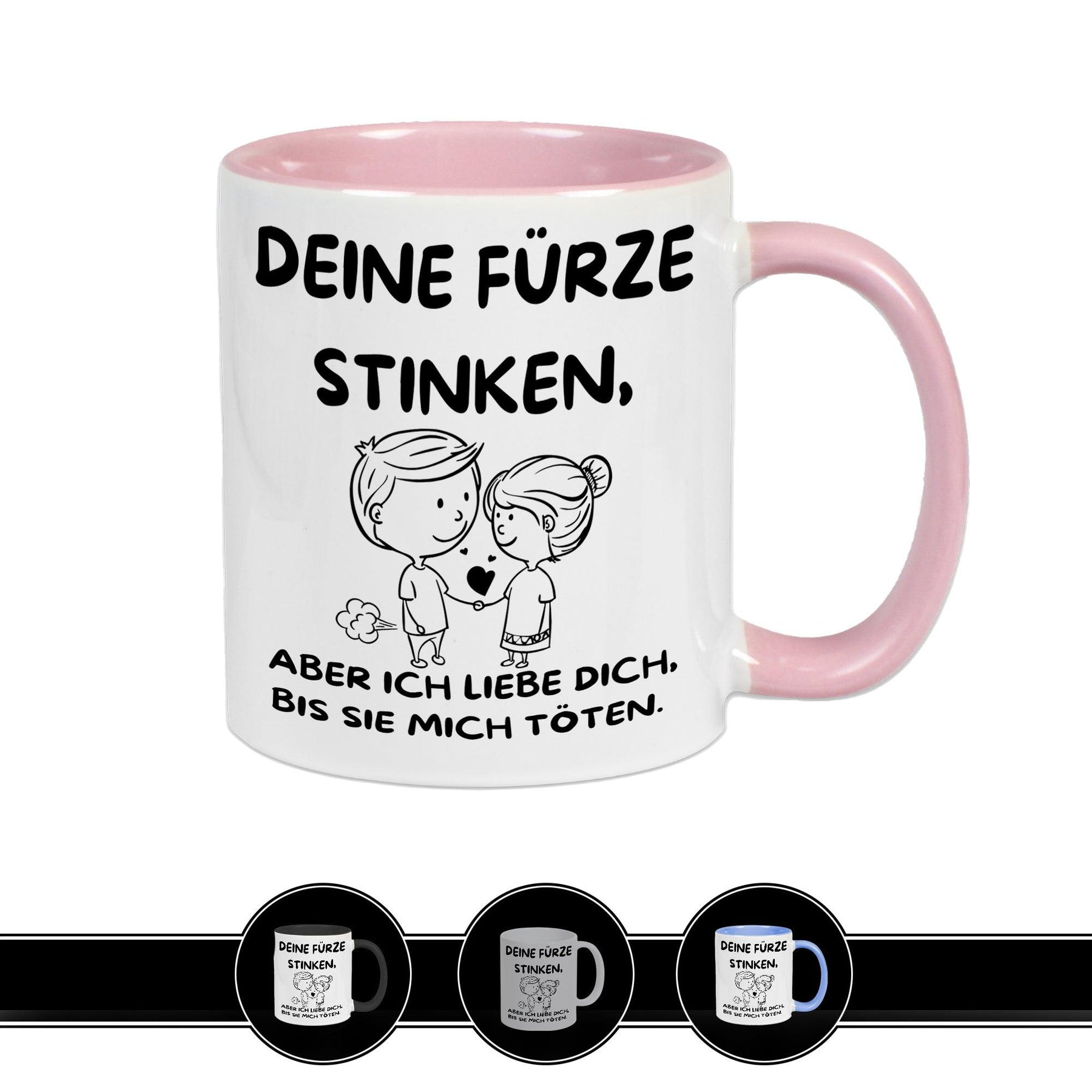 Tasse mit Spruch | Deine Fürze stinken - Druckerino