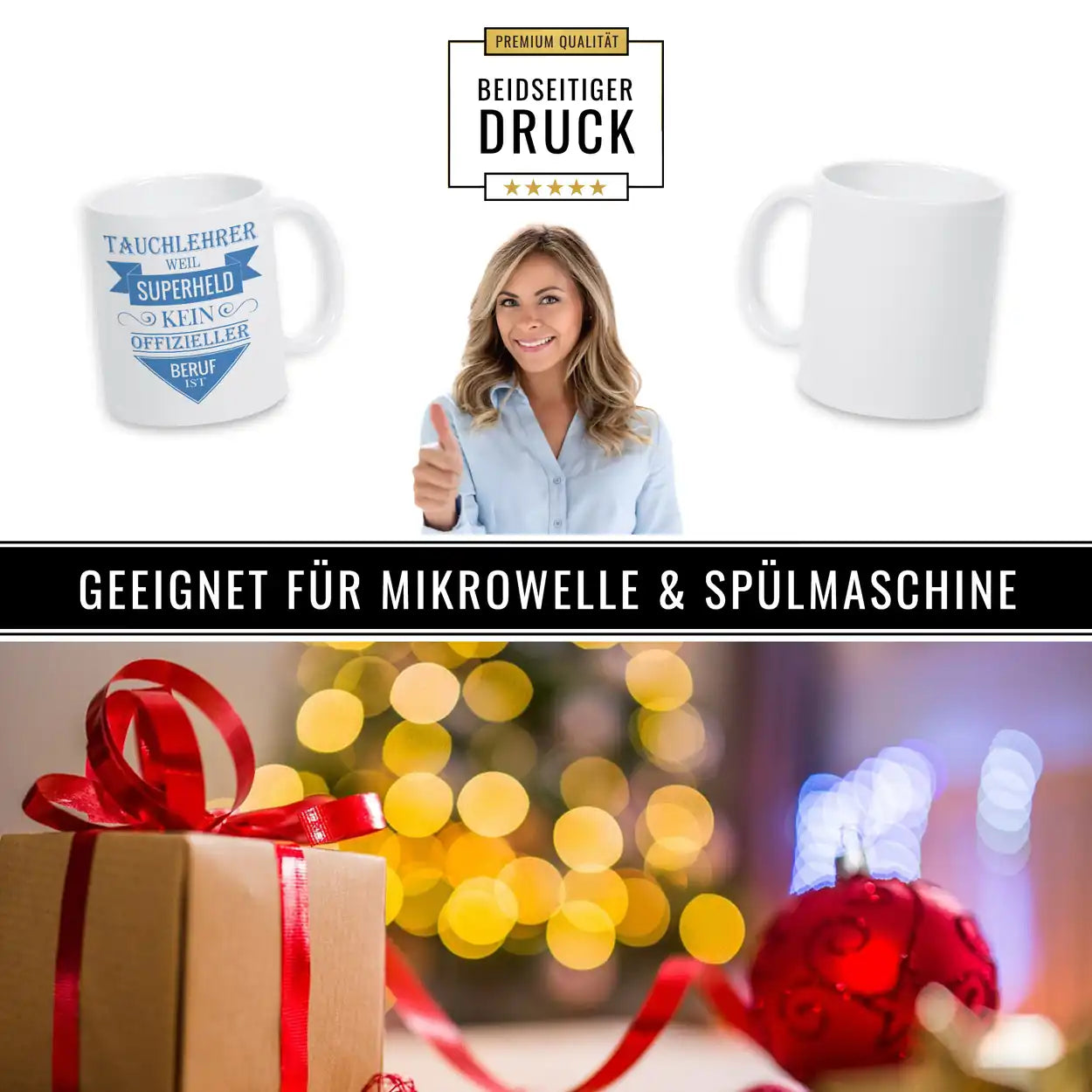 Kaffeetasse Tauchlehrer - Druckerino