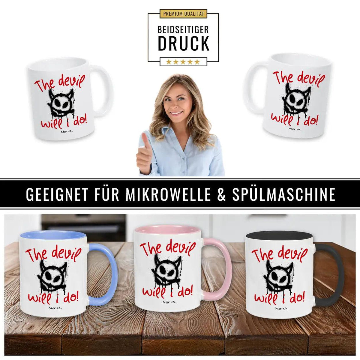 Tasse The devil will I do - Druckerino