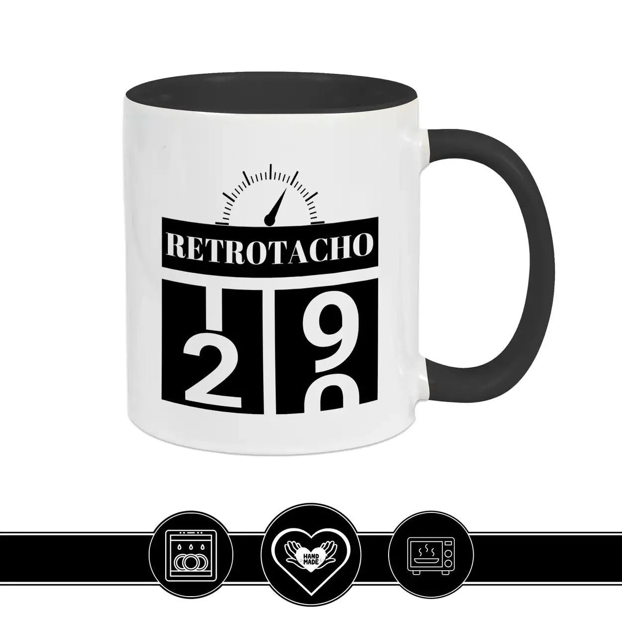 Tasse zum 20. Geburtstag - Retro Tacho - Druckerino