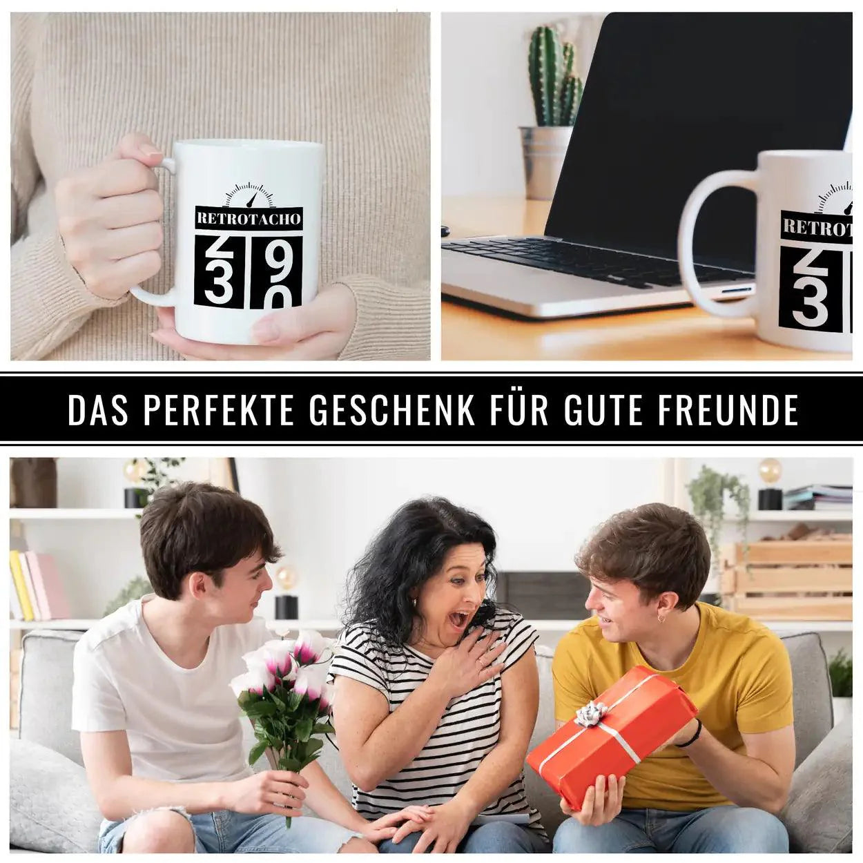 Tasse zum 30. Geburtstag - Retro Tacho - Druckerino