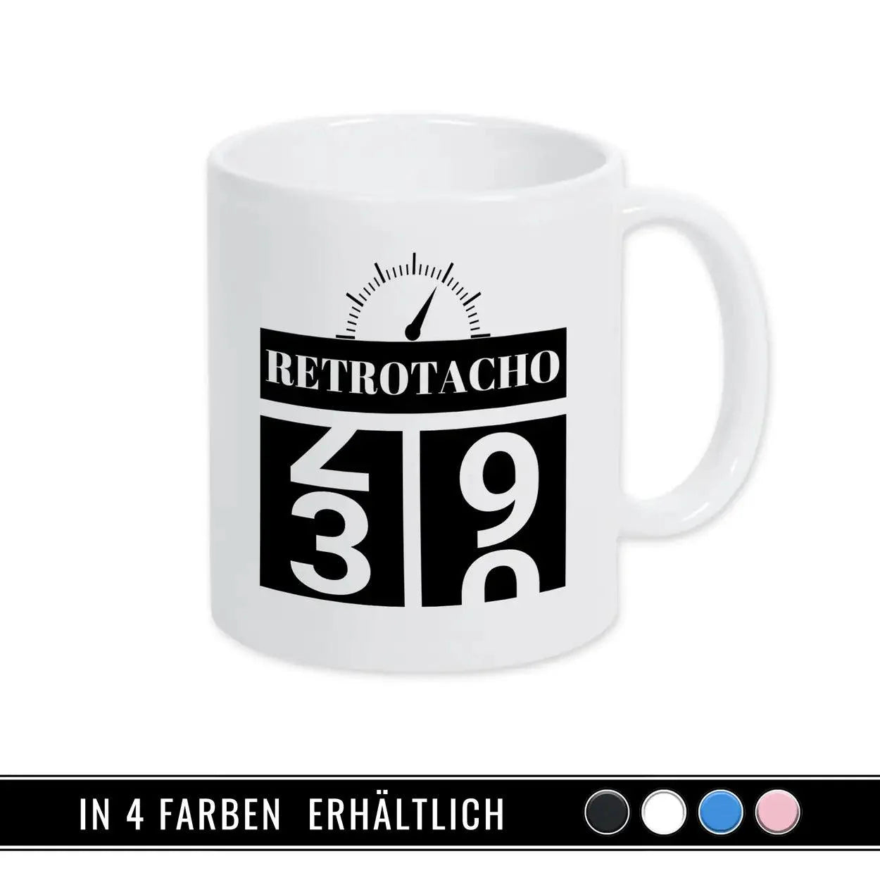 Tasse zum 30. Geburtstag - Retro Tacho - Druckerino