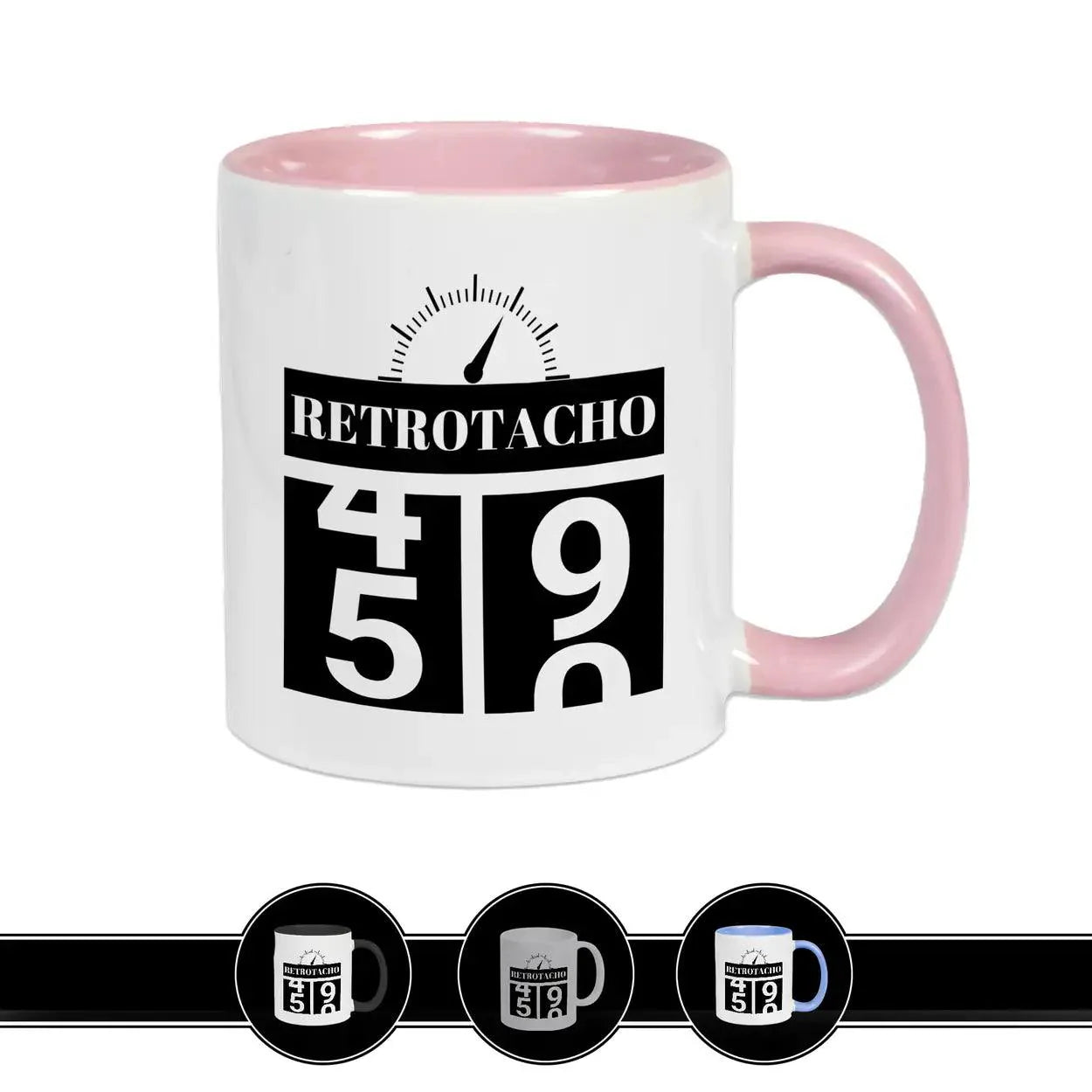 Tasse zum 50. Geburtstag - Retro Tacho - Druckerino
