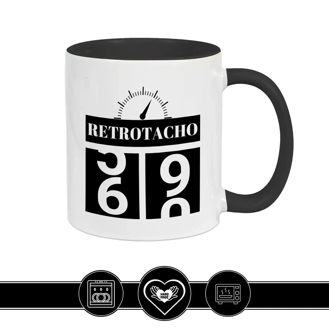 Tasse zum 60. Geburtstag - Retro Tacho - Druckerino