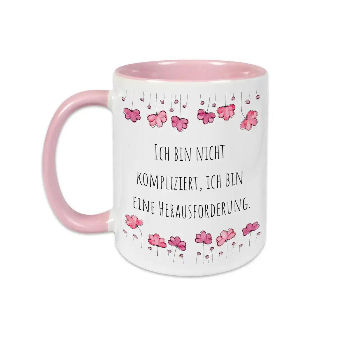 Witzige Tassen "Ich bin nicht kompliziert, ich bin eine Herausforderung" - Druckerino