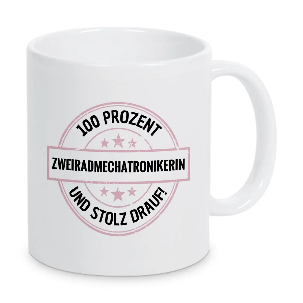 Zweiradmechatronikerin 100 Prozent Tasse - Druckerino