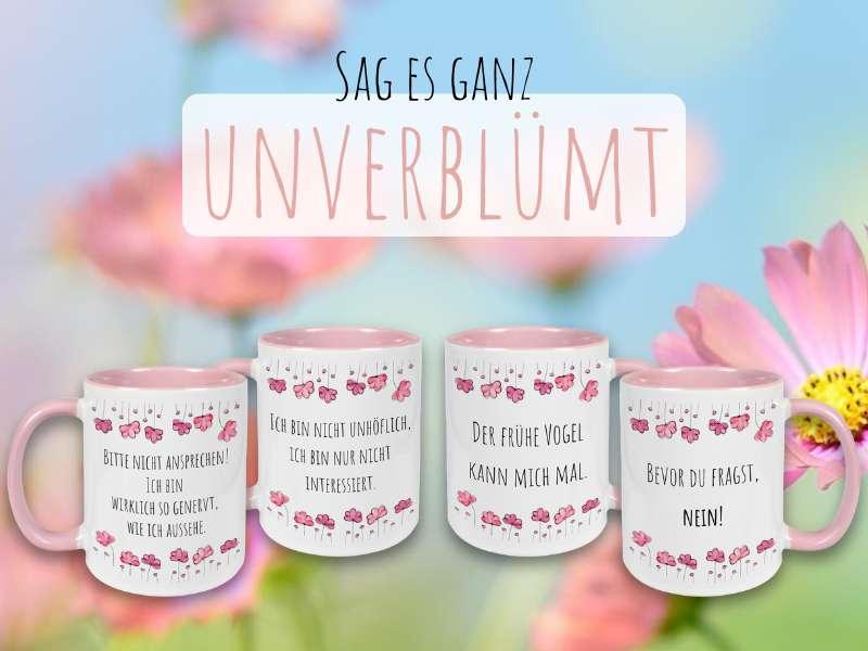 Lustige Tassen mit Sprüchen - Druckerino