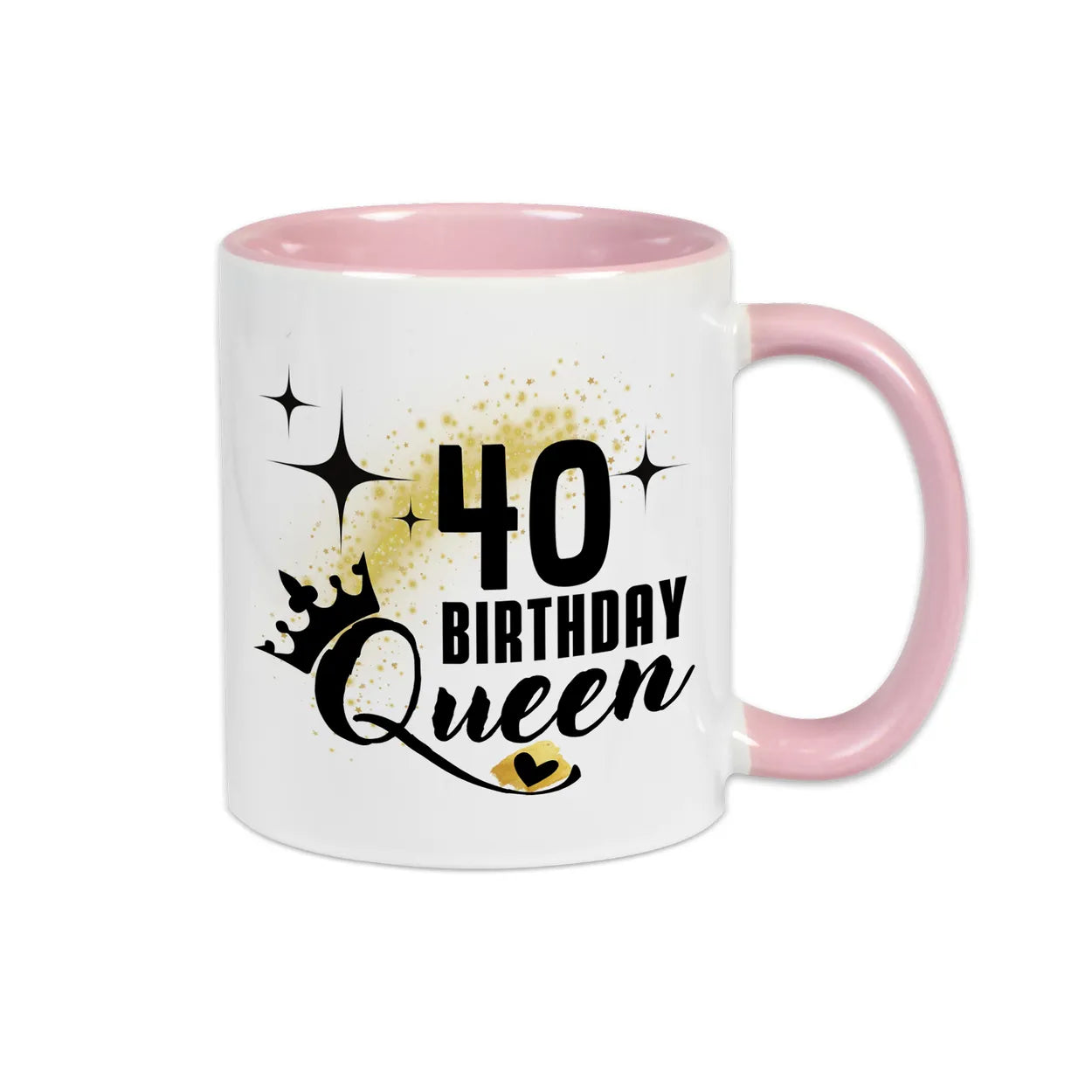 Tasse Birthday Queen 40 Spruchtassen Druckerino Rosa  