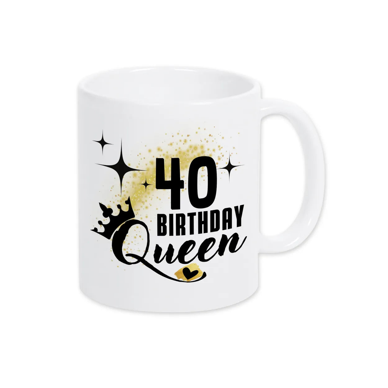 Tasse Birthday Queen 40 Spruchtassen Druckerino Weiß  