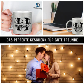 Personalisierte Tasse mit Namen | Buchstabe H Geschenkideen