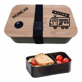 Brotdose mit Feuerwehr und personalisierter Gravur Lunchbox Druckerino   