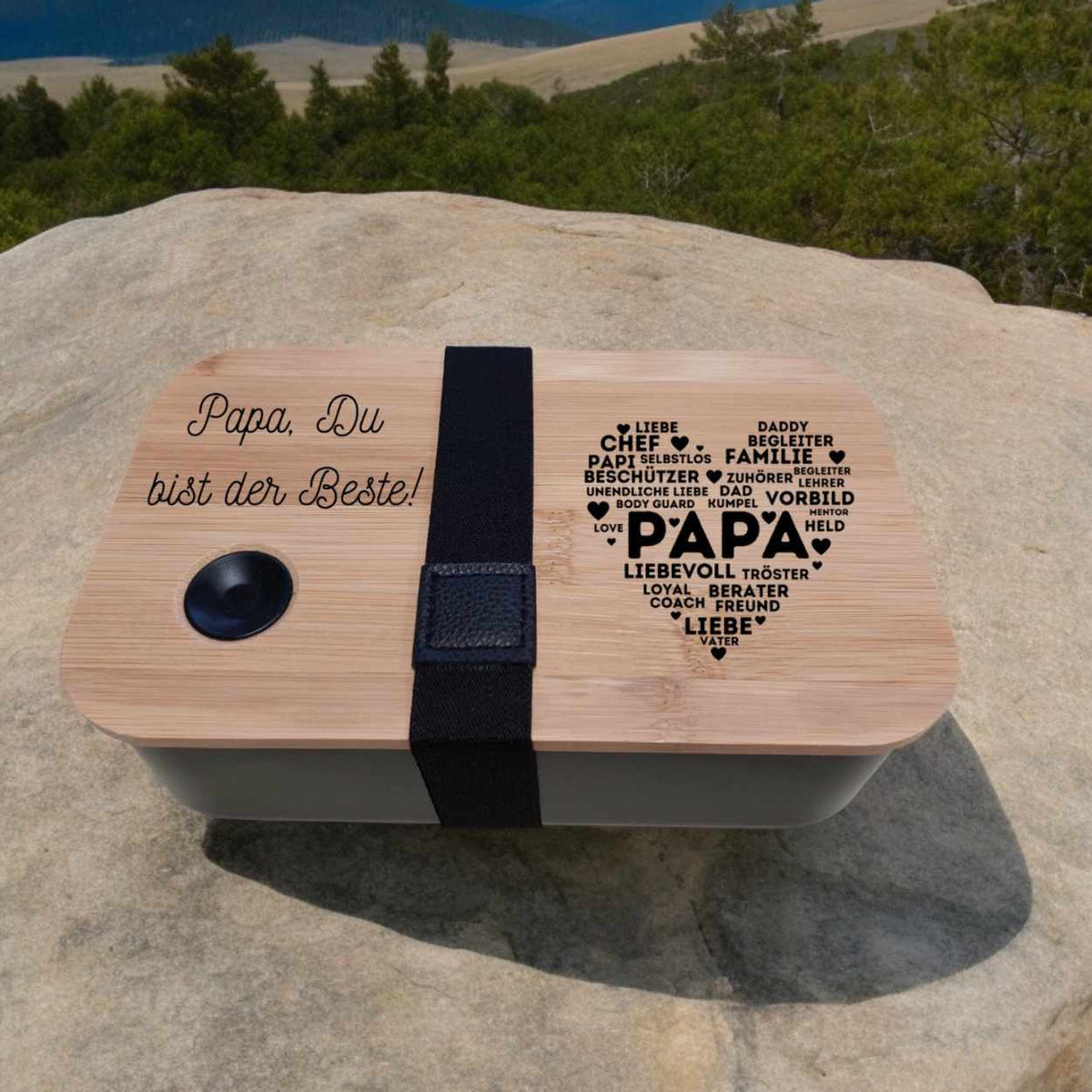 Brotdose Lunchbox Brotzeitbox Papa Du bist der Beste Vatertag Geschenk Vatertag Geschenk Papa Geschenkidee