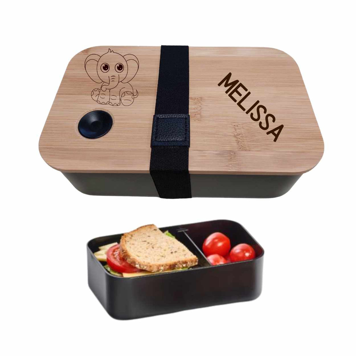 Brotdose mit personalisierter Gravur Lunchbox Druckerino   