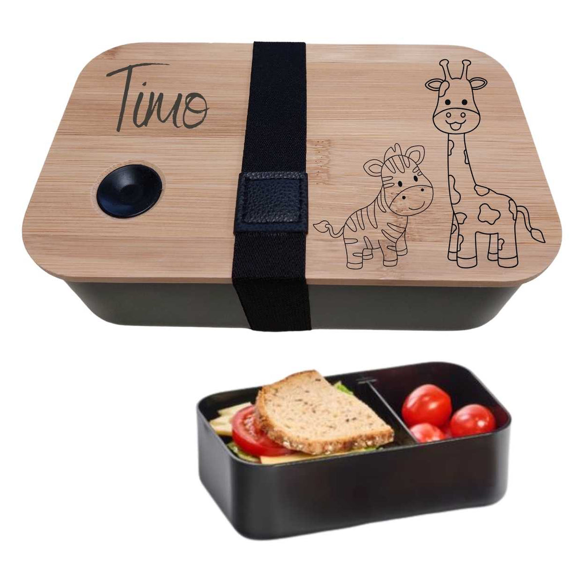Brotdose personalisiert, Brotdose Kinder mit Fächern, Brotdose mit Namen, Lunchbox personalisiert, Weihnachtsgeschenke