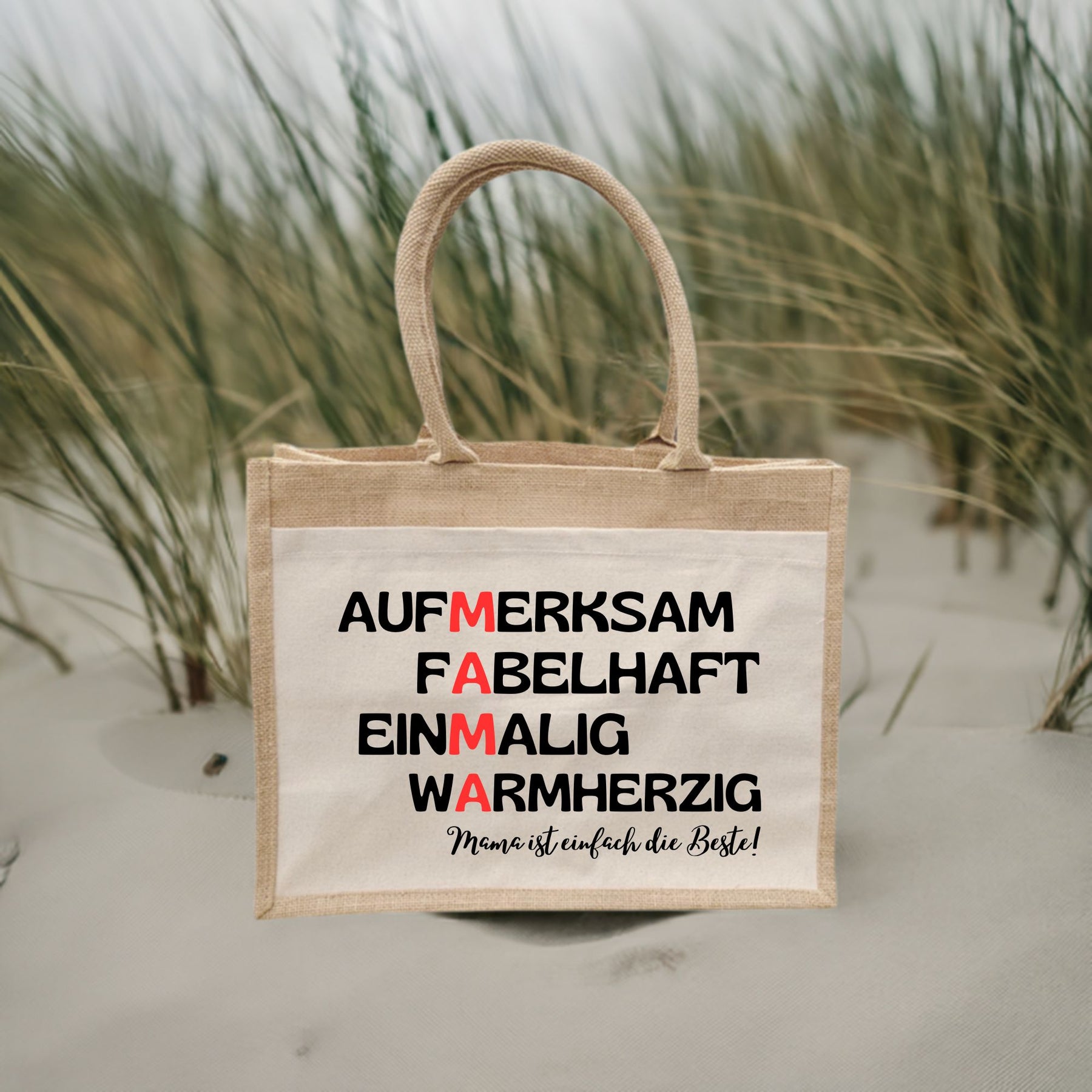 Strandtasche Mama ist die Beste Geschenke