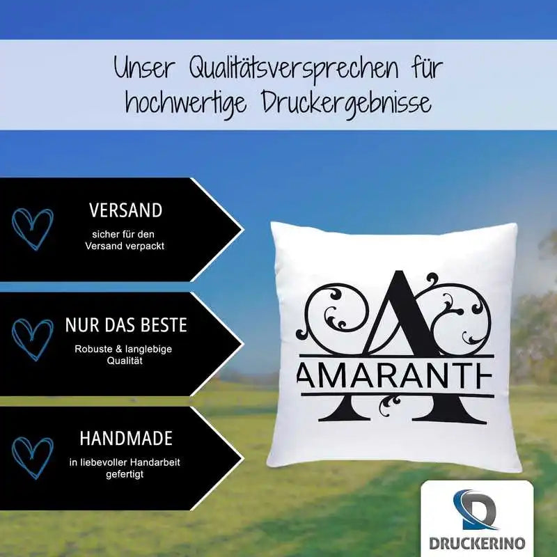 Namenskissen | Motiv 1 | Amaranth Geschenkideen