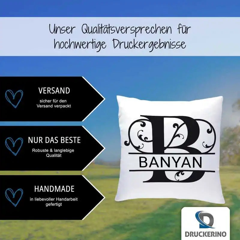 Namenskissen | Motiv 1 | Banyan Geschenkideen