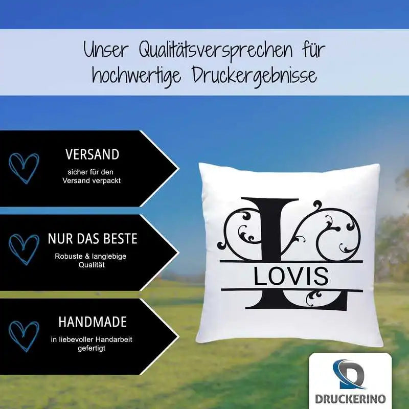 Namenskissen | Motiv 1 | Lovis Geschenkideen