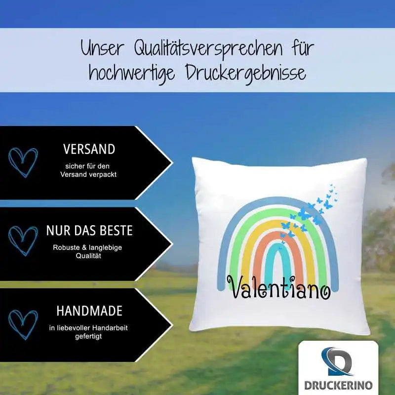 Namenskissen | Motiv 4 | Valentiano  Geschenkidee Weihnachten