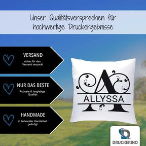 Namenskissen | Motiv 1 | Allyssa Geschenkideen