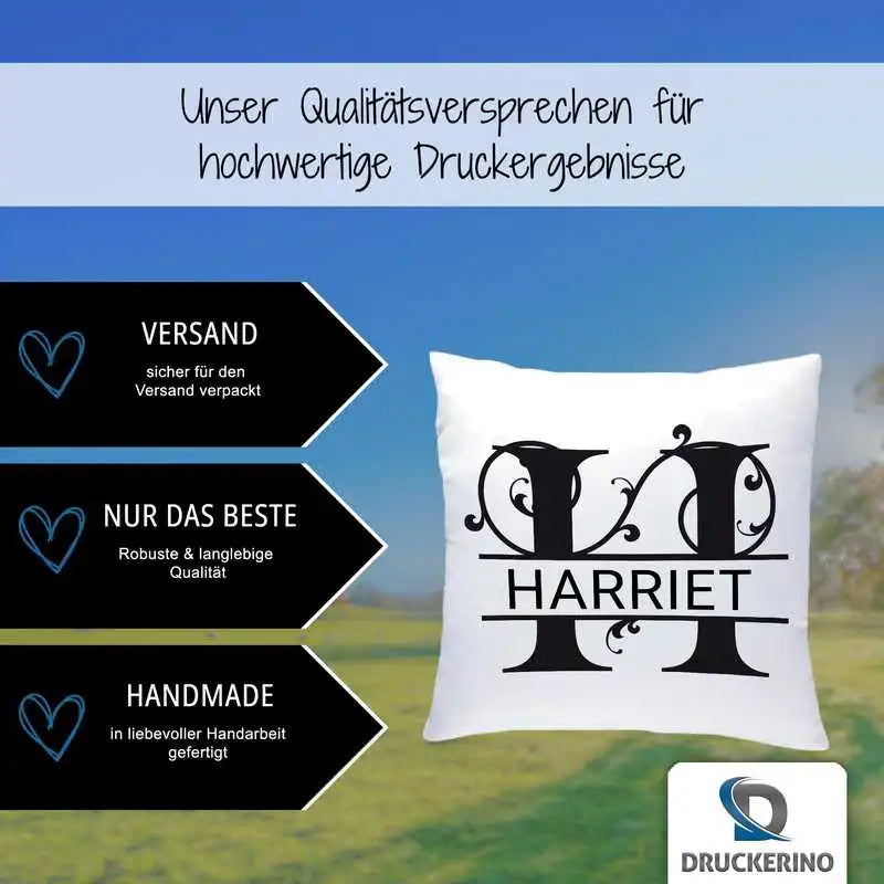 Namenskissen | Motiv 1 | Harriet Geschenkideen