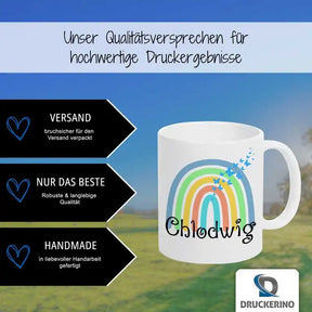 Keramik Namenstasse | Motiv 4 | Chlodwig Geschenkideen