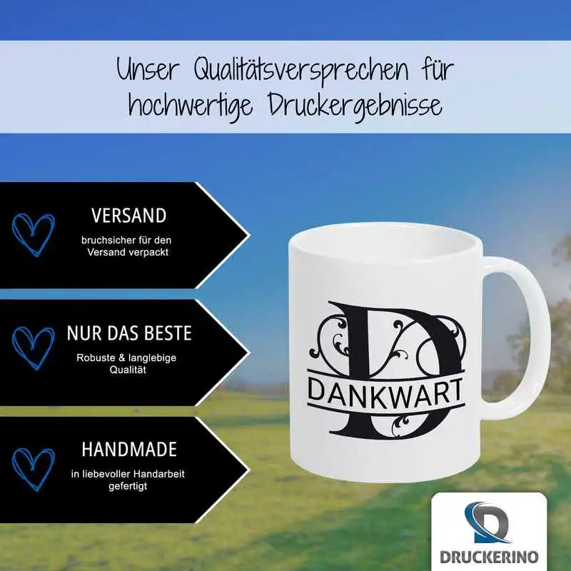 Keramik Namenstasse | Motiv 1 | Dankwart Geschenkideen