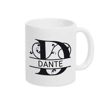 Keramik Namenstasse | Motiv 1 | Dante Weiß Geschenkideen