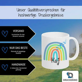 Keramik Namenstasse | Motiv 4 | Kaj Geschenkideen