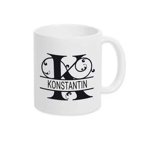 Keramik Namenstasse | Motiv 1 | Konstantin Weiß Geschenkideen