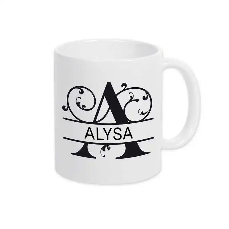 Keramik Namenstasse | Motiv 1 | Alysa Default Title Geschenke