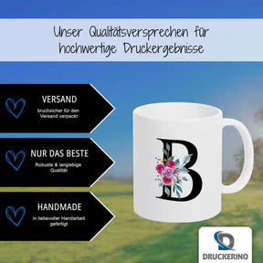 Keramik Namenstasse | Motiv 2 | Beixing Geschenkideen